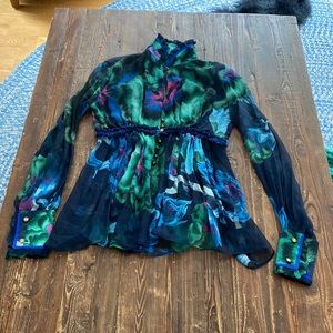Roberto Cavalli Blouse, flowy, size S, (40 Italian)